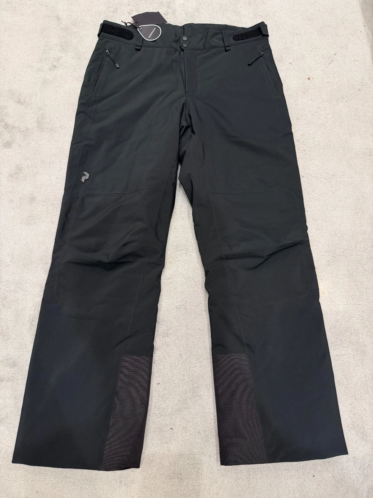 Men’s Peak Performance Maroon Pants Insulated Ski Snow Trousers Black Size XL