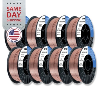 (8 x 10-Lb Spools) ER70S-6 .045'' (1.2 mm) Mild Steel MIG Welding Wire