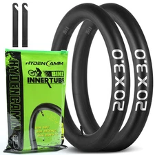2 Pack 20x3 Fat Tire Bike Inner Tubes, 20" Fat Bike Tubes 20 X 3.0/3.50 AV Sc...
