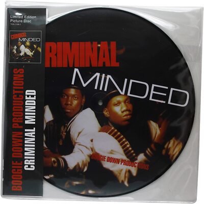 Boogie Down Productions Criminal Minded Limited Edition Vinyl Picture Disc Rare!