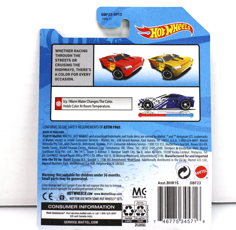 Carrinho Hot Wheels Muda De Cor Bedlam Colour Shifters