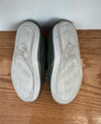 Toddler Boys Janie and Jack Sz. 8 Slip On Casual Shoe Olive Green Suede/Leather - Picture 6 of 6