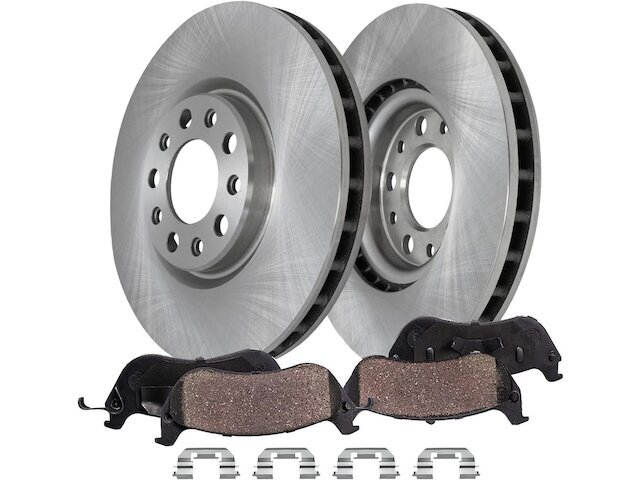 Front Detroit Axle Brake Pad and Rotor Kit fits Fiat 500X 2016-2021 46XPGW
