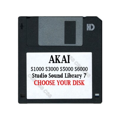 Akai S1000 / S6000 Floppy Disk Studio Sound Library 7 Choose Your Disk
