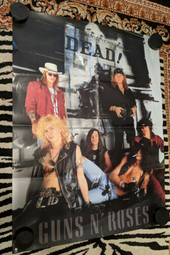 Hard Rock Promo Poster - GUNS -N- ROSES - 23X30 EX GEFFEN RECS 1991 ORIG - Picture 1 of 5