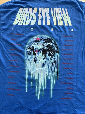 Travis Scott Birds Eye View Tour Tee Blue Size Extra Large