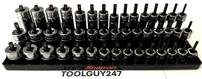 #ad SNAP ON TOOLS USA BLACK 45pc 3 8quot; Drive Metric Shallow Semi Deep Master Set $999.95