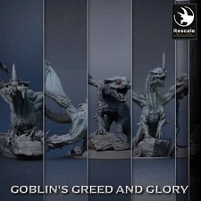 Green Dragons by Rescale Miniatures | D&D | DnD | Print on Demand