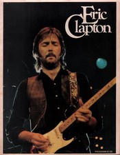ERIC CLAPTON 1975 THERE'S ONE IN EVERY CROWD US TOUR CONCERT PROGRAM BOOK / EX