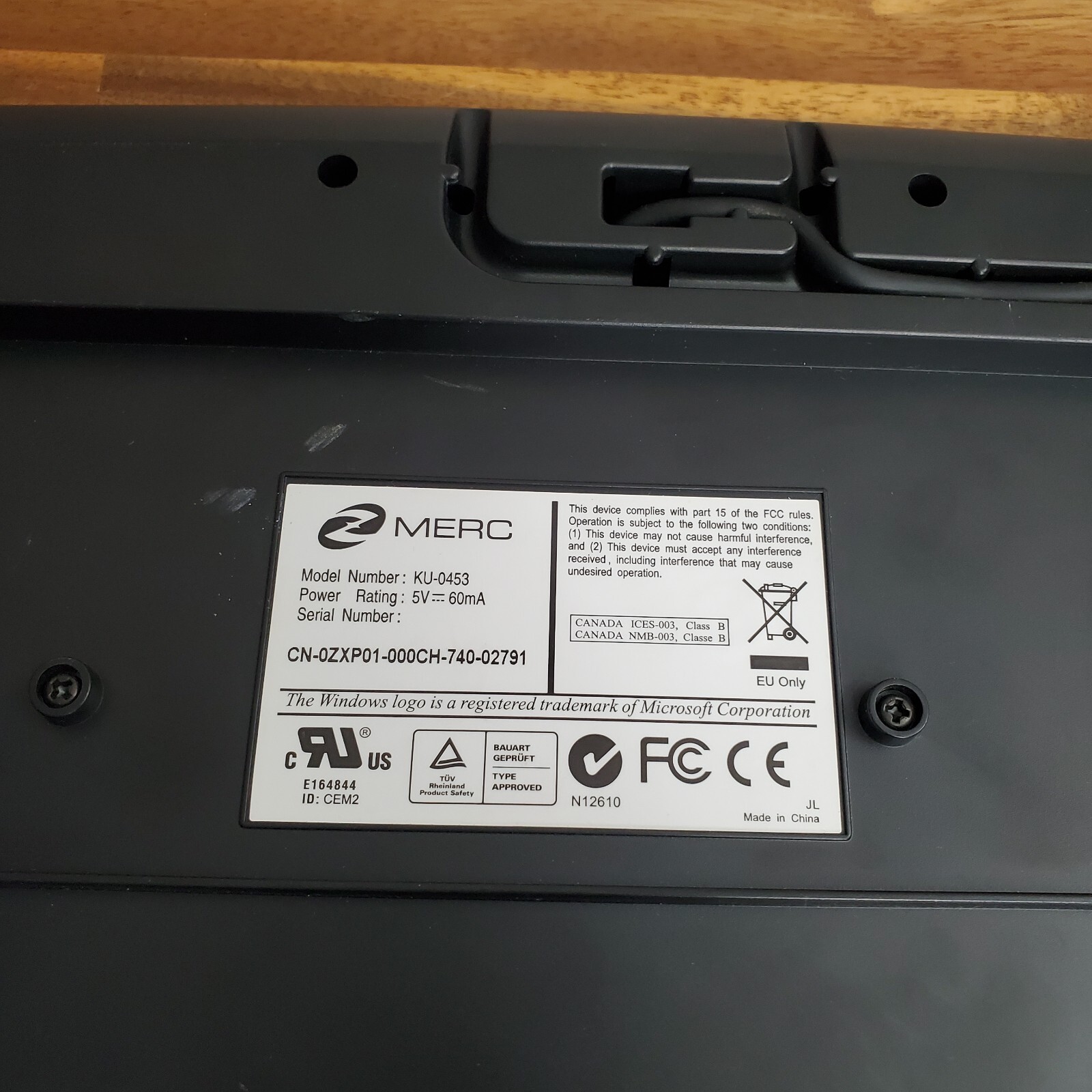 Zboard Merc KU0453 Gaming MMORPG Rare Keyboard Black Tested WOW