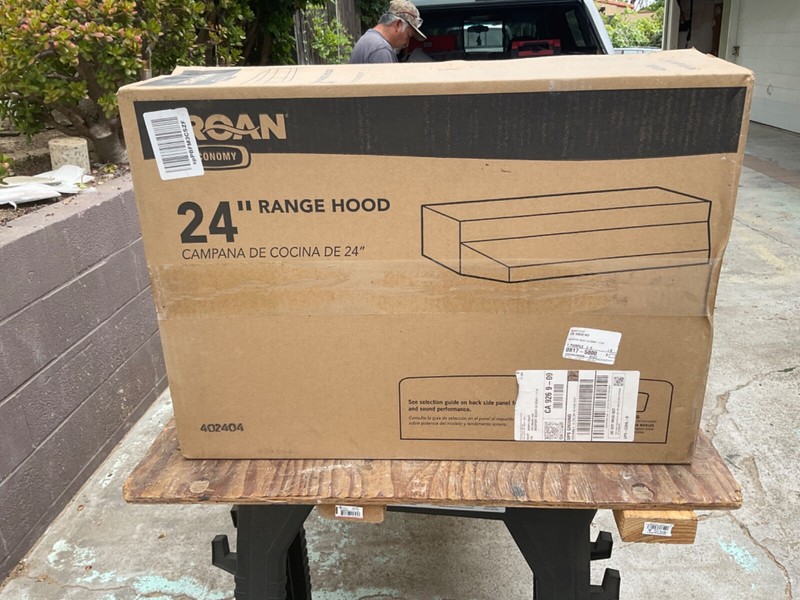Broan 402404 24-Inch Stainless Steel, 2 Speed under Cabinet Range Hood =for ADU?