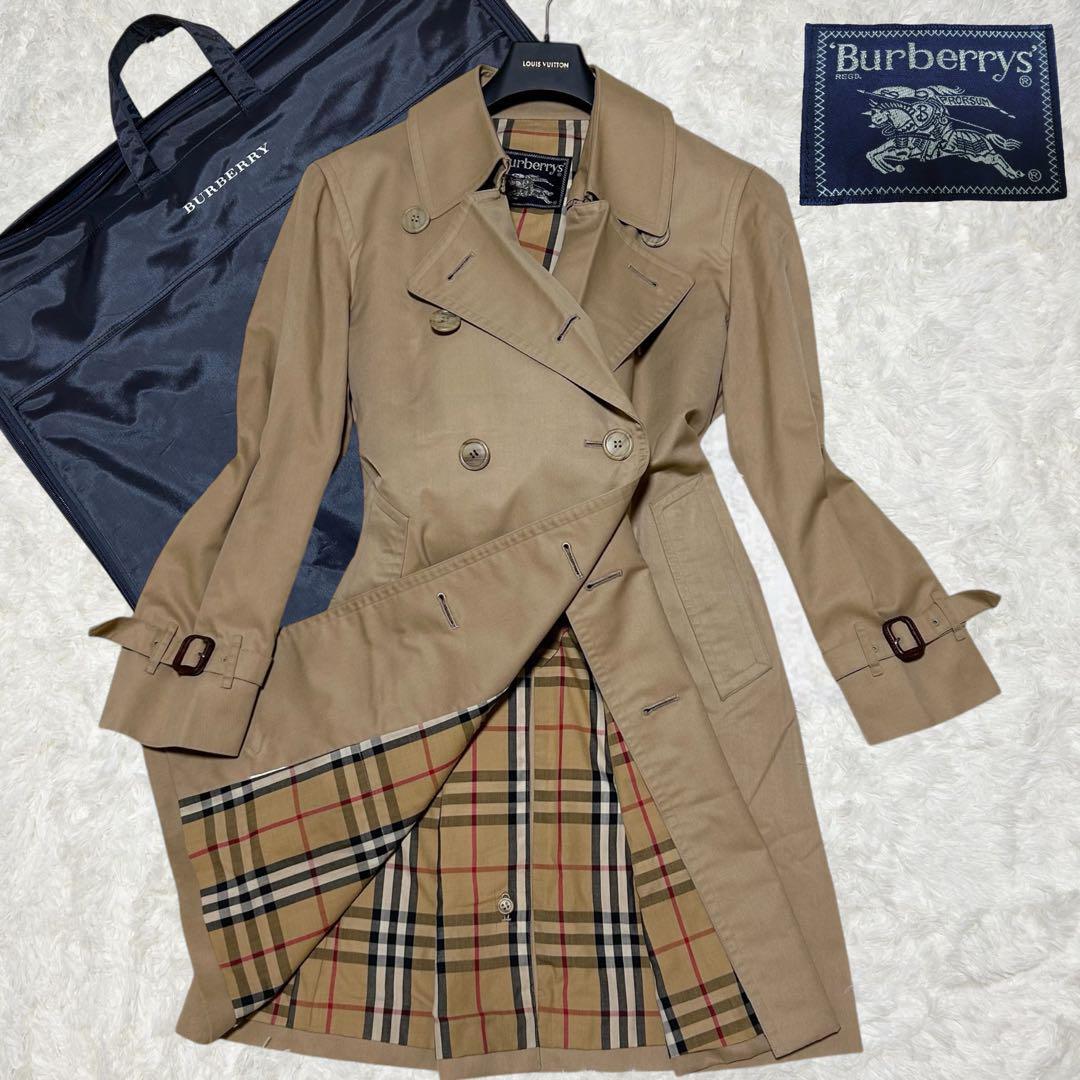 Burberry Women's Vintage Trench Coat Beige Made in England No Belt C100