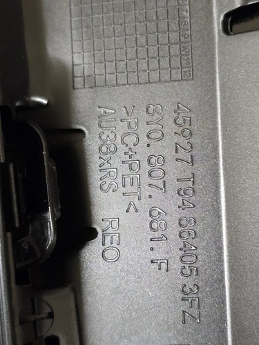 Audi RS3 8Y Stoßstange vorne Links Luftführungsgitter 8Y0807681F NEU ORIGINAL - Bild 3 von 4