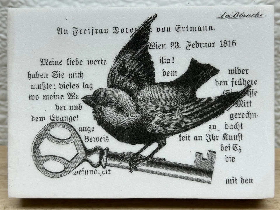 Sello de espuma La Blanche pájaro con llave nuevo-otro Foto 2 de 4