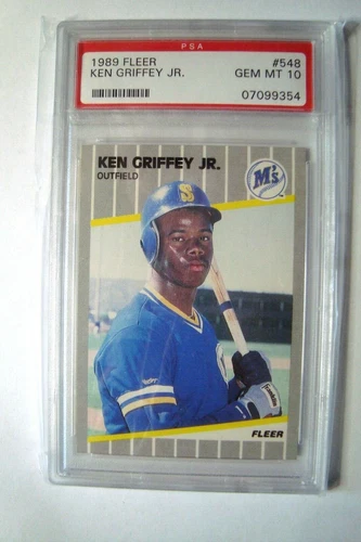 1989 Fleer #548 Ken Griffey Jr. Rookie PSA 10 ~ Gem Mint