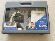 AmScope 52 Piece Microscope Set Kids Learning Science New Open Box