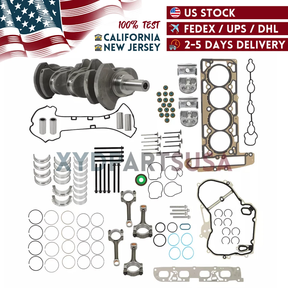 Kit de revisión de reconstrucción de motor para Buick Verano Regal Chevy Equinox GMC ECOTEC 2,4 L Foto 3 de 4