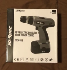Hi Spec 18V Cordless Drill Driver Combo 17 Piece Set NEW