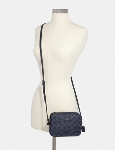 BNWT COACH Mini Camera Bag In Signature 