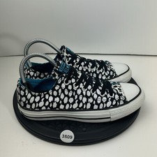 Converse Chuck Taylor All Star Low Womens Size 7 White Spotted Sneakers