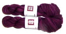 Two 50gm Skeins of SHIBUI 100% Superwash Merino Sock Yarn #229 MULBERRY TONAL