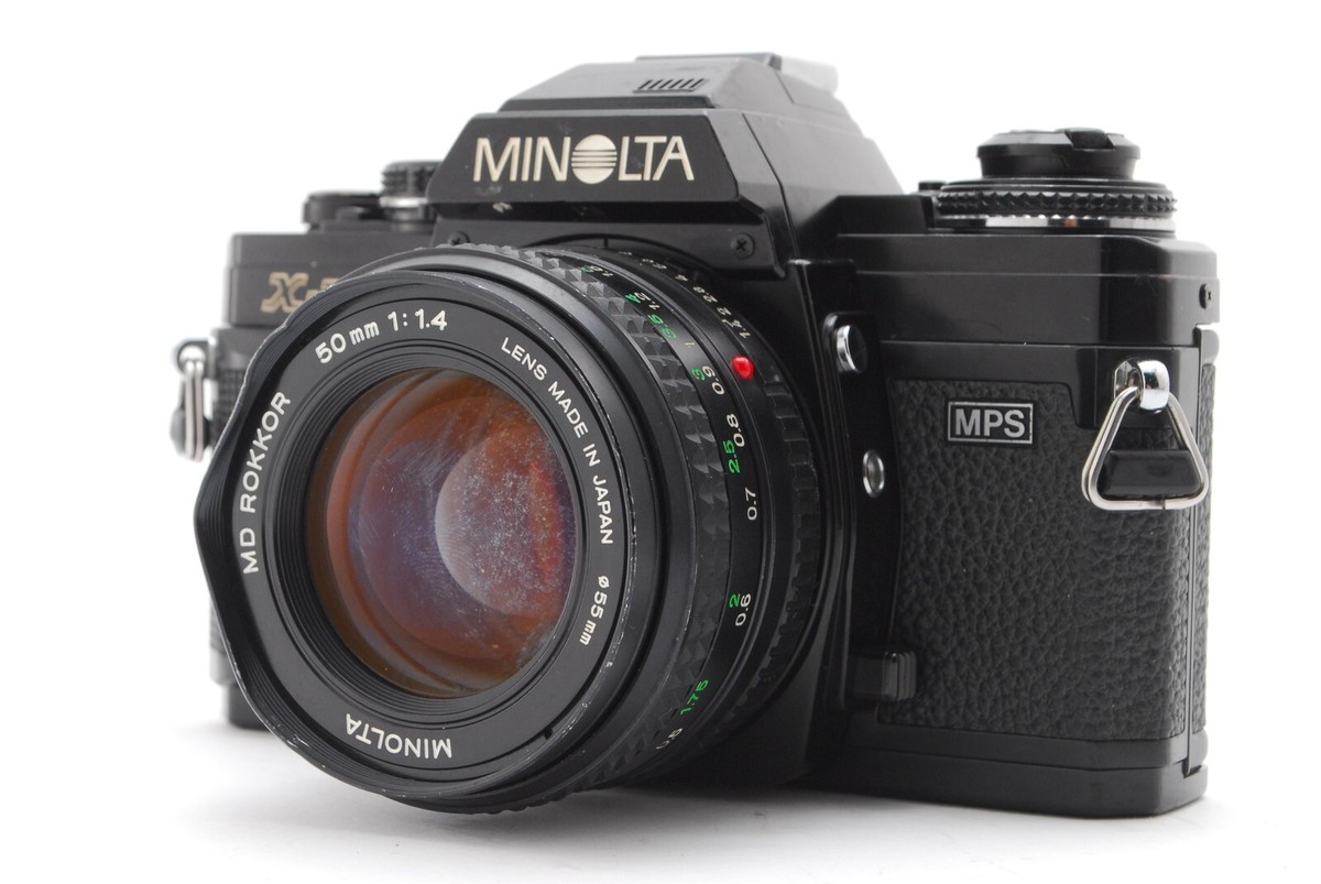 MINOLTA X-700 ブラック MD ROKKOR 50mm F/1.4 Exc5】Minolta X-700 SLR Film Camera MD Rokkor 50mm f/1.4