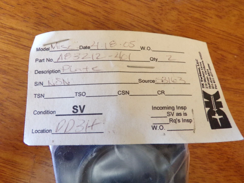 Пластина самолета Fokker A83212-401 - Изображение 3 из 4