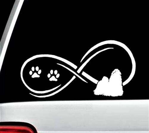 Shih Tzu Infinity Dog Decal Sticker Love My Shih Tzu Sticker Car Window B1113 - Picture 1 of 3