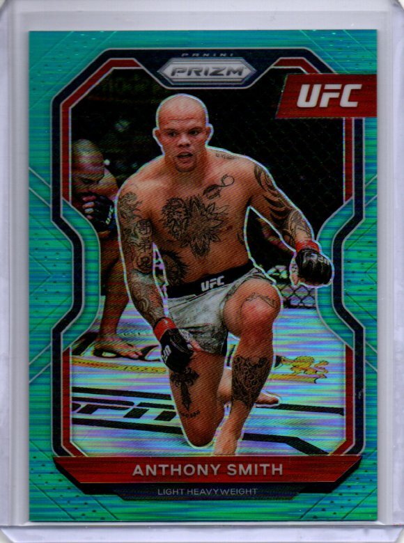 ANTHONY SMITH 2021 PANINI PRIZM UFC TEAL PRIZM #D 10/49