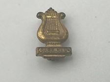 Glee Club Lapel Pin School Service Award Small Terry Berry Vintage Lyre Tiny