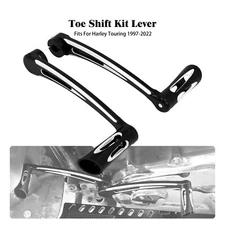 CNC Gear Shift Arm Lever Pedal W/ Heel Toe Pegs Fit For Harley FL Softail 86+
