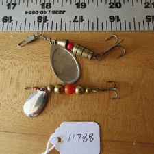Vintage Folk Art unknown   fishing lure spinners  (lot#11788)