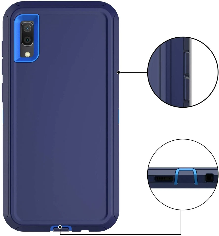 For Samsung Galaxy A50 Heavy Duty Hybrid 3 in 1 Hybrid Shockproof Case Full-Body - Image 2 of 4