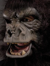 Two Bit Roar Gorilla Great Ape Costume Adult Halloween Mask Moving Mouth
