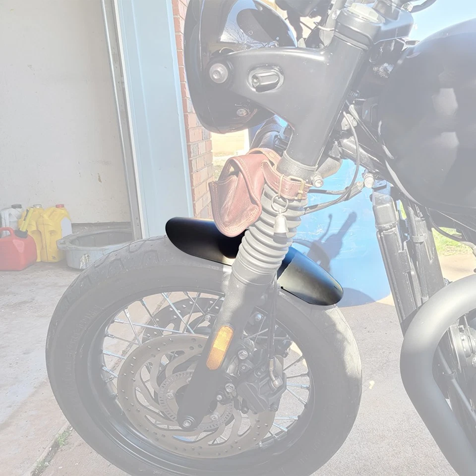 Retro Motorcycle Short Fender Mudguard Fit For Triumph Bonneville T100 Scrambler - Image 2 of 4