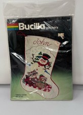 Bucilla Christmas Critters Cross Stitch Stocking Kit 18in 82341