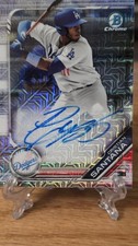 2019 Bowman - Mega Box Chrome Mojo Autographs Cristian Santana #BMA-CS (AU, RC)
