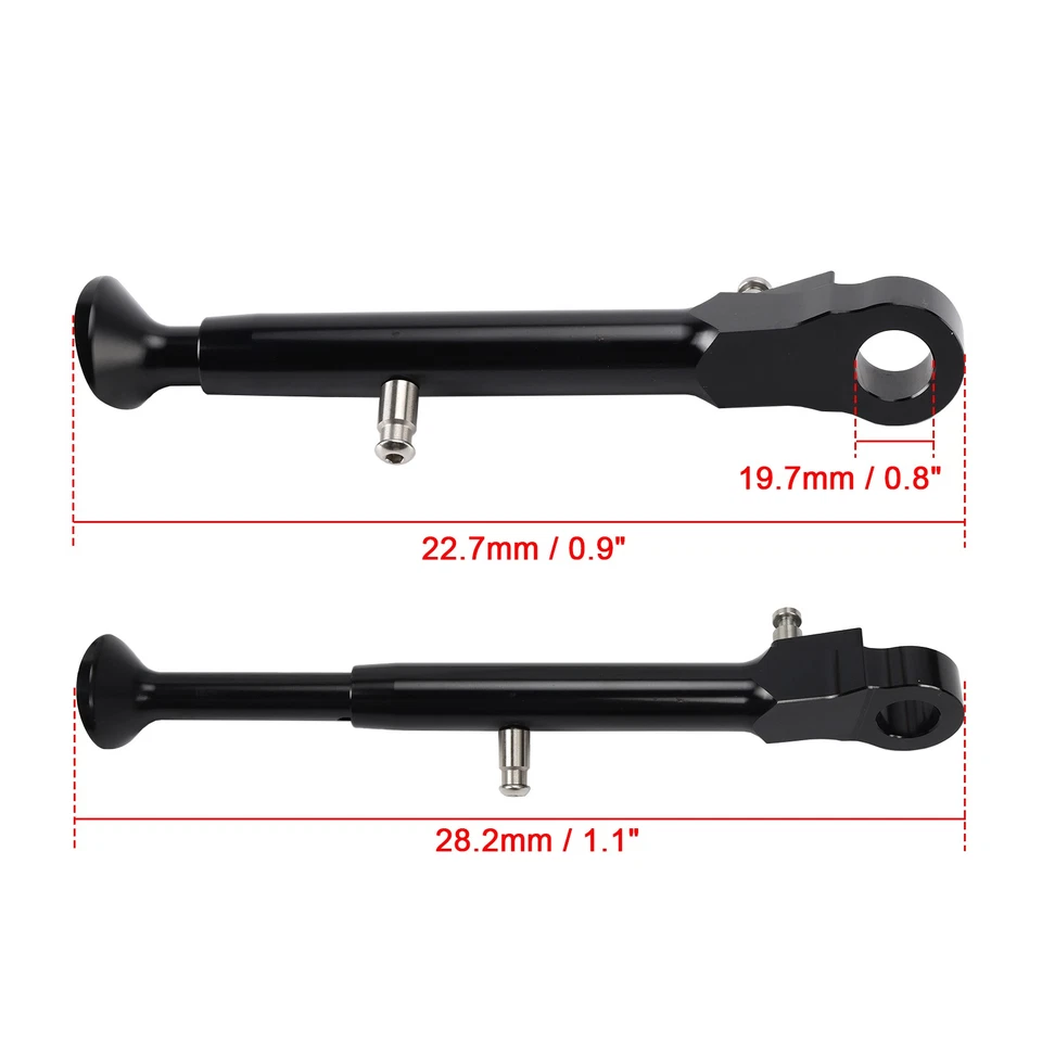 Adjustable CNC Aluminum Kickstand For Yamaha R1 1998-2008 R6S 1999-2010 Black. - Image 4 of 4