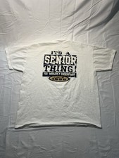 Vintage Jerzees Made In USA Senior Class Of 1998 T Shirt White Size XL