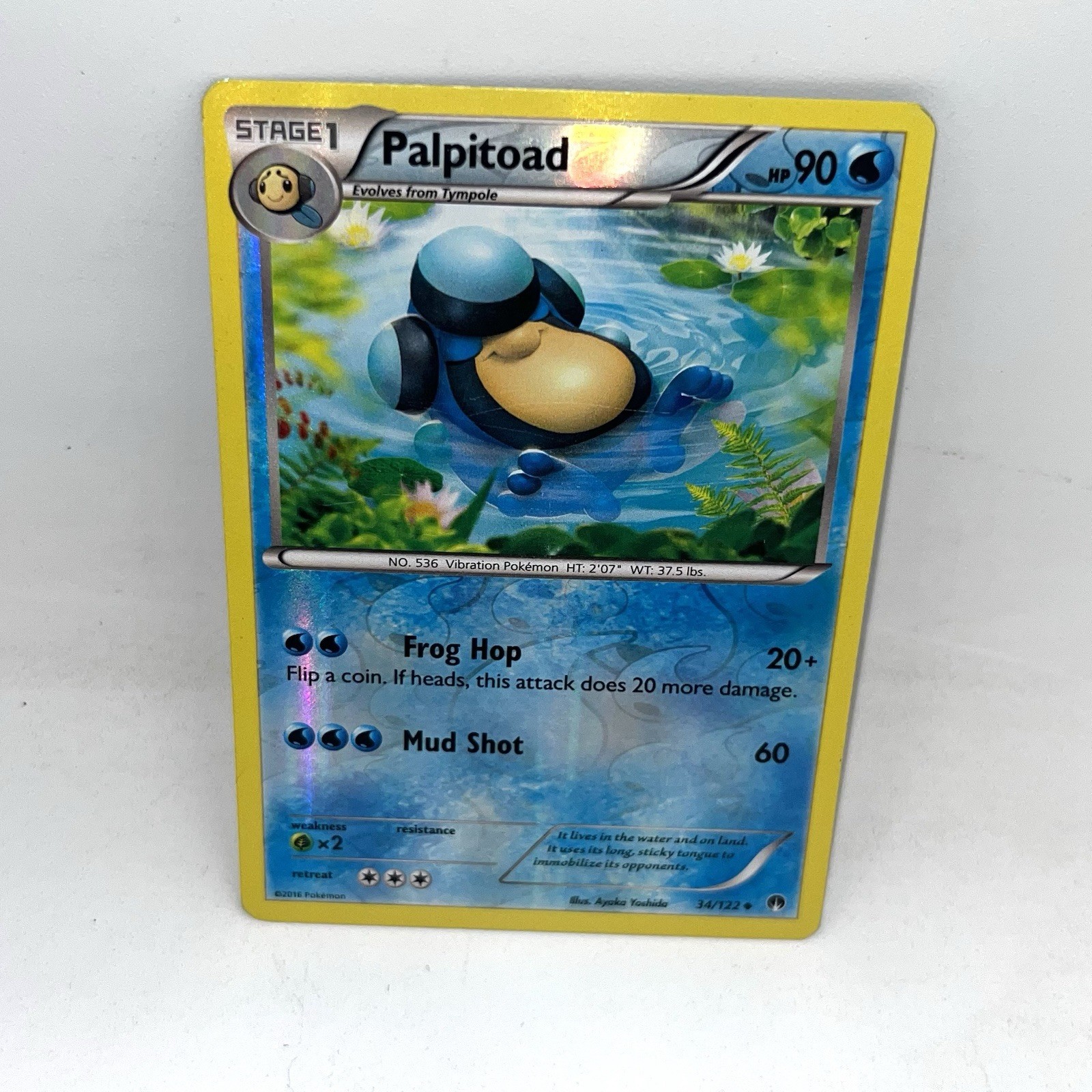 Palpitoad 34/122 Uncommon Breakpoint Pokemon Reverse Holo