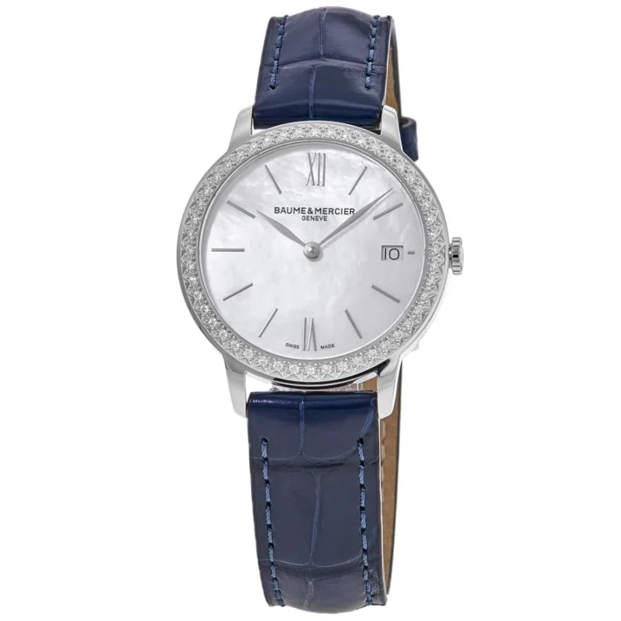 Nuevo reloj para mujer Baume & Mercier Classima cuarzo esfera madreperla 10544