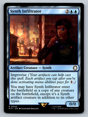 Synth Infiltrator R 0040 - MTG Universes Beyond: Fallout (PIP)
