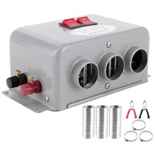 Compact 12V Car Heater with Dual Gear Switch  3 Air Outlets for Winter Comfort