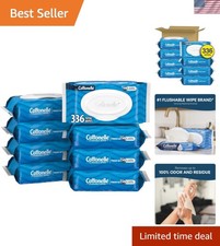 Fresh Feel Flushable Wipes, Wet Wipes, 8 Flip-Top Packs, 42 Wipes Per Pack 33...