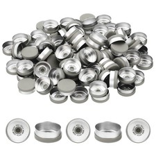 20mm  Caps, 100 Pcs  Caps Seals Plastic Aluminum Caps, Grey