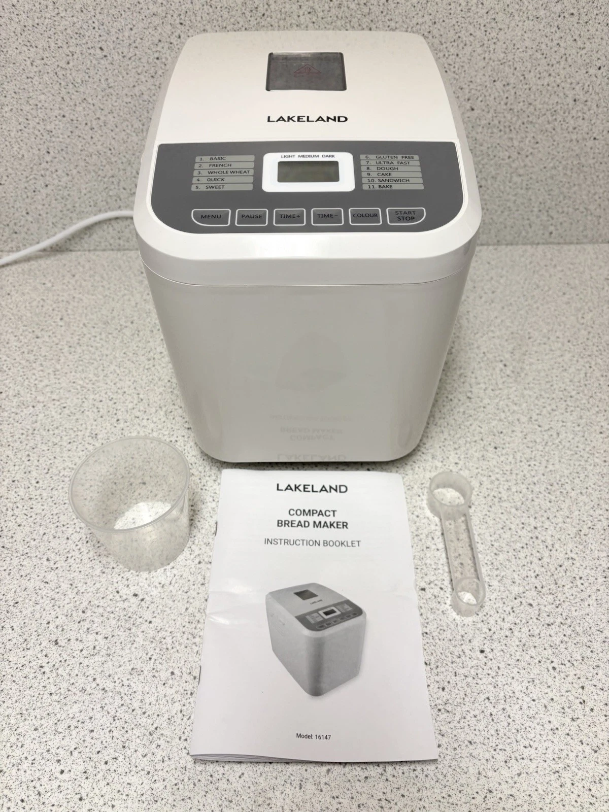 Lakeland Compact Bread Maker Model 16147 White VGC - Fast Shipping
Opens in a new window or tab