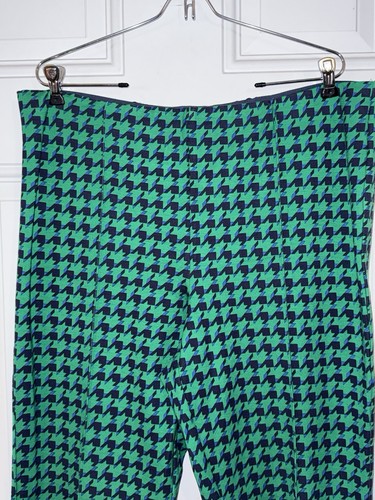 Pantalones Cortos Anthropologie Maeve Pata de Gallo Verde The Margot Kick Acampanados Talla XL - Imagen 3 de 10
