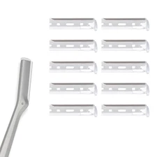 Facial Razor Replacement Blades – Designed for Compatibility with Tweezerman Fac