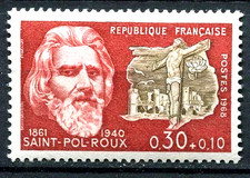 TIMBRE FRANCE 1968  N° 1552 ** CELEBRITE / PAUL PIERRE ROUX (pl)