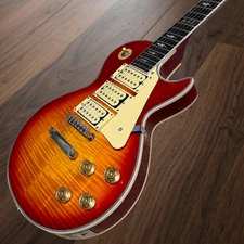 Electric Guitar Flame Maple Top Cherry Sunburst Color Mahogany Body Ace Frehley